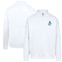 Men's Levelwear  White Kansas City Royals Cooperstown Collection Murray Quarter-Zip Sweatshirt