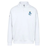 Men's Levelwear  White Kansas City Royals Cooperstown Collection Murray Quarter-Zip Sweatshirt