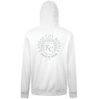 Men's Levelwear White Kansas City Royals Podium Valiant Pullover Hoodie