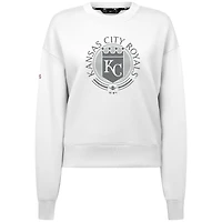 Men's Levelwear White Kansas City Royals Sponge Pullover Sweatshirt
