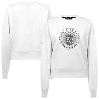 Men's Levelwear White Kansas City Royals Sponge Pullover Sweatshirt