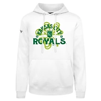 Sweat à capuche blanc pour homme Kansas City Royals St. Patrick's Day Podium Shamrock