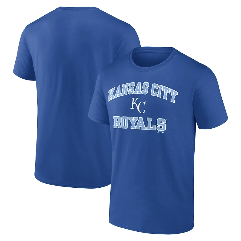 Men's Logo Athletic Royal Kansas City Royals Heart and Soul T-Shirt