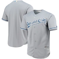 Men's Majestic Gray Kansas City Royals Team Official Jersey