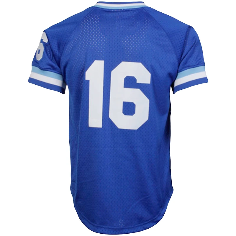 Mitchell & Ness pour homme Bo Jackson Royal Kansas City Royals Cooperstown Collection Maillot d'entraînement au bâton Big Tall Mesh