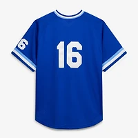 Men's Mitchell & Ness Bo Jackson Royal Kansas City Royals Cooperstown Collection Big Tall Mesh Batting Practice Jersey