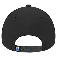 Casquette ajustable A-Frame 9FORTY Kansas City Royals de New Era pour homme, noire