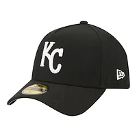 Men's New Era  Black Kansas City Royals A-Frame 59FORTY Fitted Hat