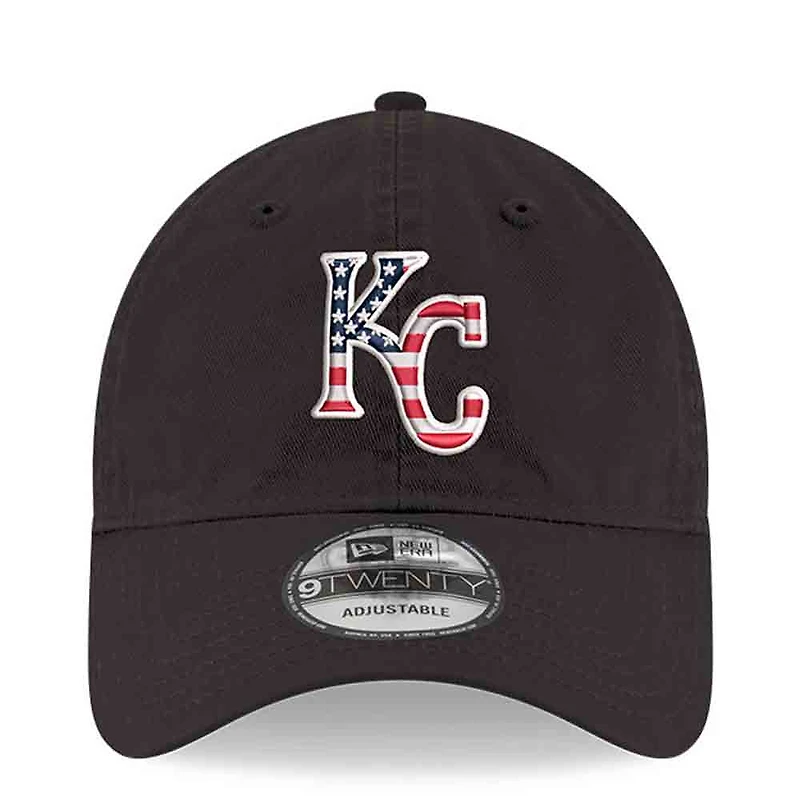 Casquette ajustable New Era noire Kansas City Royals America 250 9TWENTY pour homme