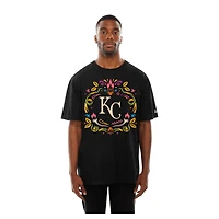 Men's New Era Black Kansas City Royals Día de los Muertos T-Shirt
