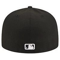 Men's New Era Black Kansas City Royals Logo 59FIFTY Fitted Hat