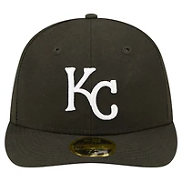 Men's New Era Black Kansas City Royals Low Profile 59FIFTY Fitted Hat