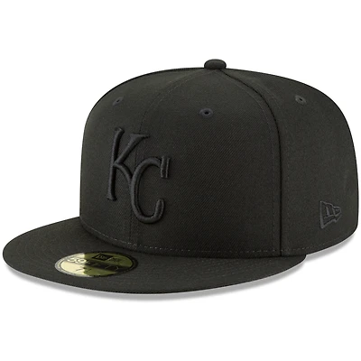 Men's New Era Black Kansas City Royals Primary Logo Basic 59FIFTY Fitted Hat
