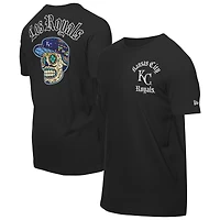 T-shirt New Era noir pour homme avec motif Sugar Skulls des Royals de Kansas City