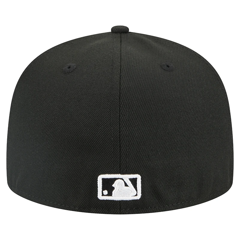 Casquette ajustée New Era noire Kansas City Royals Tri-Hit 59FIFTY pour homme