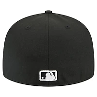 Casquette ajustée New Era noire Kansas City Royals Tri-Hit 59FIFTY pour homme