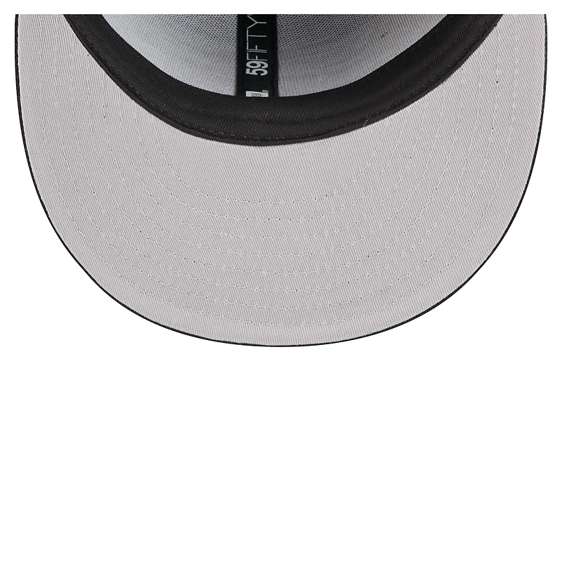 Casquette ajustée New Era noire Kansas City Royals Tri-Hit 59FIFTY pour homme