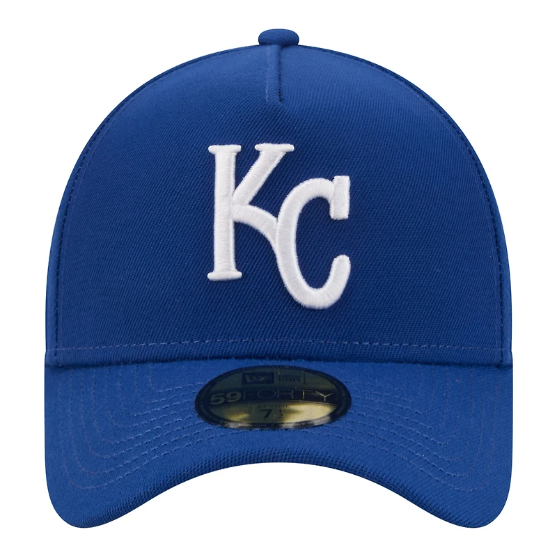 Casquette ajustée New Era bleue Kansas City Royals 59FORTY pour homme