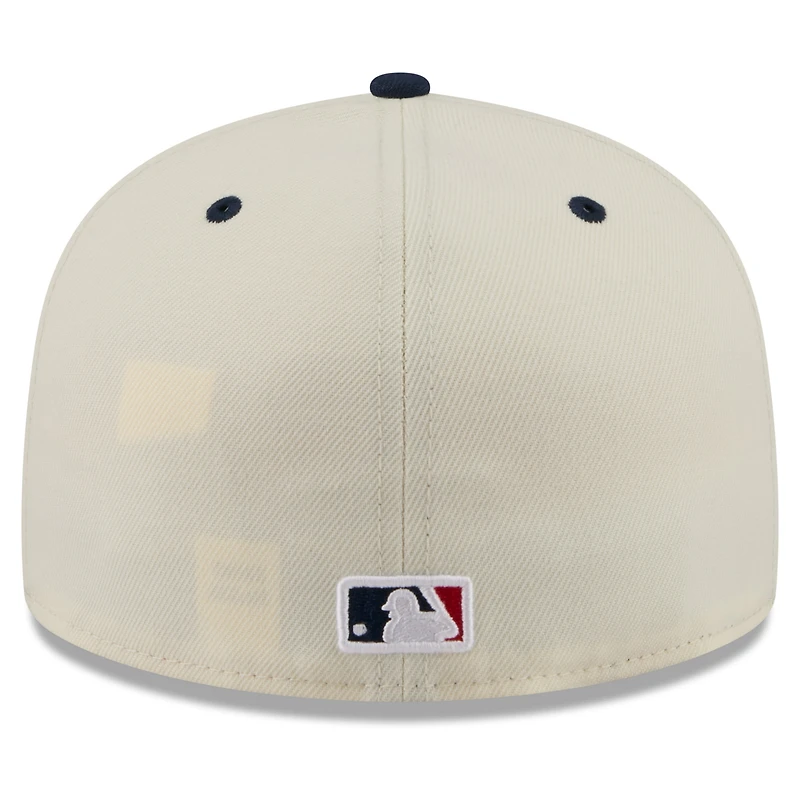 Men's New Era Cream/Navy Kansas City Royals USA 250 Fourth of July 59FIFTY Fitted Hat