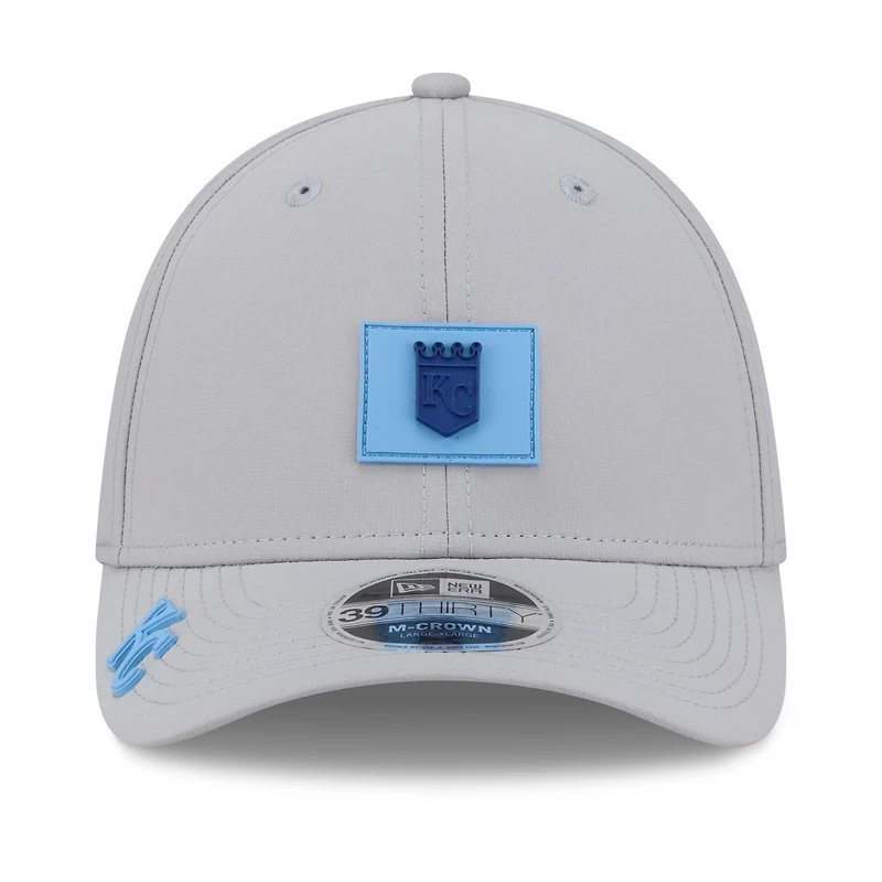 Men's New Era  Gray Kansas City Royals 2026 Clubhouse Alternate 39THIRTY Flex Hat