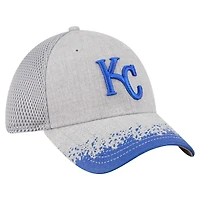 Casquette 39THIRTY Flex grise à visière pour homme des Royals de Kansas City New Era
