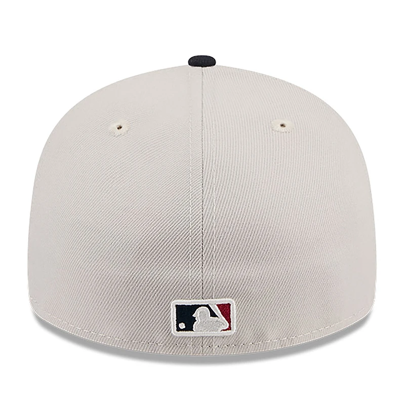 Casquette ajustée 59FIFTY à profil bas du 4 juillet New Era pour hommes, kaki/noir, Kansas City Royals 2024