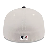 Casquette ajustée 59FIFTY à profil bas du 4 juillet New Era pour hommes, kaki/noir, Kansas City Royals 2024