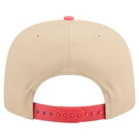 Men's New Era  Light Beige/Coral Kansas City Royals Color Pack A-Frame 9FIFTY Snapback Hat