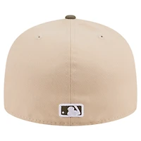 Men's New Era Light Beige/Olive Kansas City Royals Two-Tone Color Pack A-Frame 59FIFTY Fitted Hat