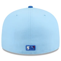 Casquette ajustée New Era 59FIFTY bleu clair/bleu pour homme, Kansas City Royals 2025, 4 juillet