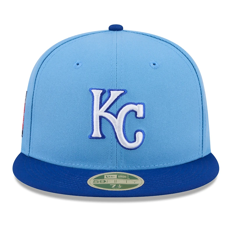 Men's New Era Light Blue/Royal Kansas City Royals 2026 Baseball Hall of Fame 59FIFTY Fitted Hat