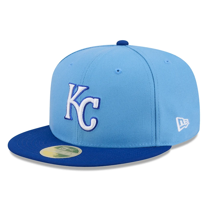 Men's New Era Light Blue/Royal Kansas City Royals 2026 Baseball Hall of Fame 59FIFTY Fitted Hat