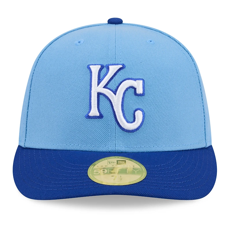 Men's New Era Light Blue/Royal Kansas City Royals 2026 Baseball Hall of Fame 59FIFTY Low Profile Fitted Hat