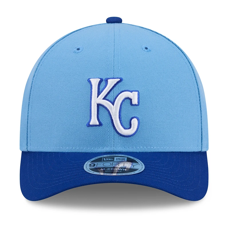 Men's New Era Light Blue/Royal Kansas City Royals 2026 Baseball Hall of Fame 9FORTY M-Crown Adjustable Hat