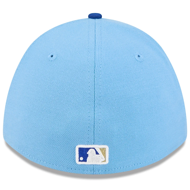 Casquette New Era Flex pour homme, bleu clair/bleu roi, Kansas City Royals, entraînement de printemps 2026, modèle M-Crown 39THIRTY