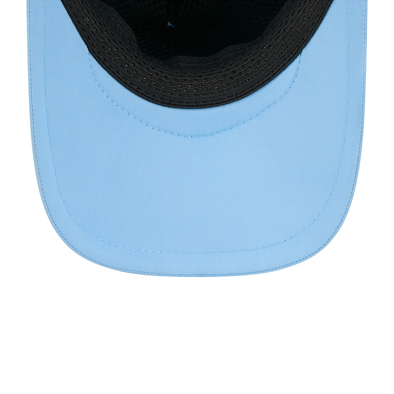 Men's New Era Light Blue Kansas City Royals 2026 Batting Practice Apex 9FORTY Adjustable Trucker Hat