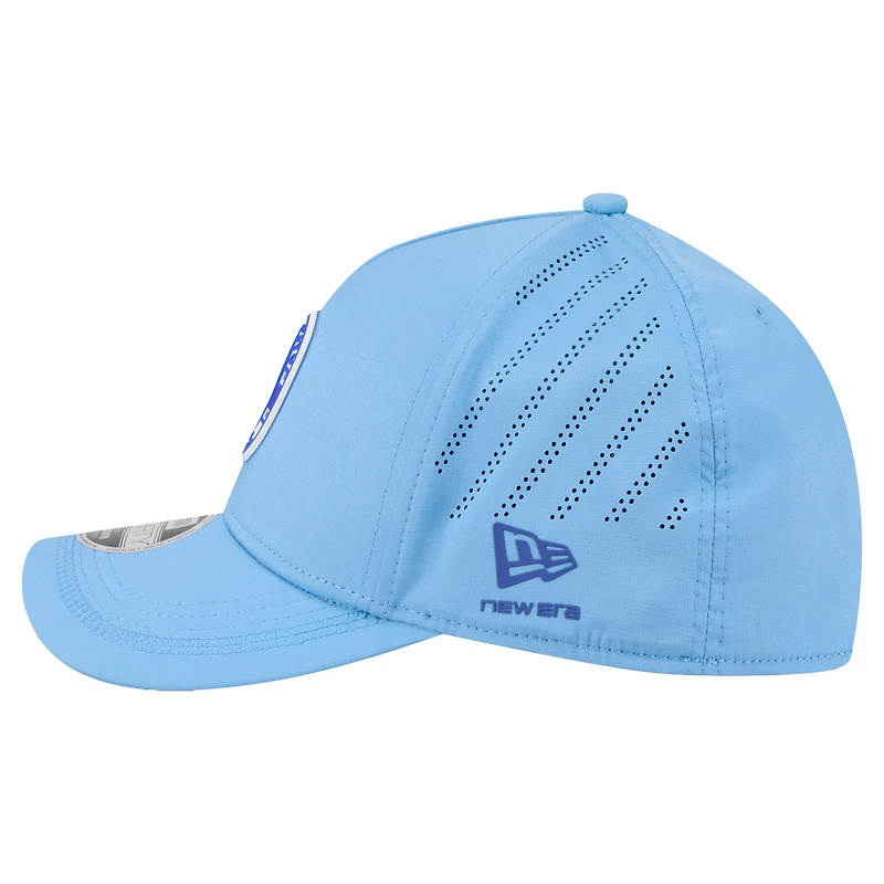 Men's New Era Light Blue Kansas City Royals Patch 39THIRTY A-Frame M-Crown Perforated Flex Hat