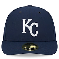 Men's New Era Navy Kansas City Royals Oceanside Low Profile 59FIFTY Fitted Hat