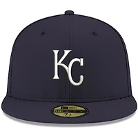 Casquette ajustée 59FIFTY bleu marine avec logo Kansas City Royals pour homme New Era