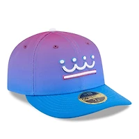 Casquette ajustée New Era 59FIFTY pour homme, violette et bleue, Kansas City Royals 2026 Connect Low Profile