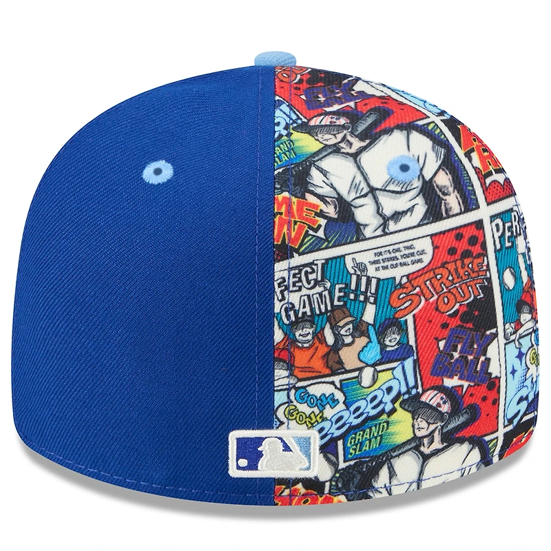 Men's New Era Royal/Light Blue Kansas City Royals 2025 MLB Diamond Hero Edition Low Profile 59FIFTY Fitted Hat