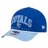 Casquette ajustable Arch 9FORTY A-Frame M-Crown pour homme New Era bleu royal/bleu clair des Royals de Kansas City