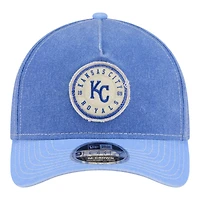 Casquette ajustable New Era pour homme, bleu royal/bleu clair, Kansas City Royals, en feutre, modèle M-Crown 9FORTY