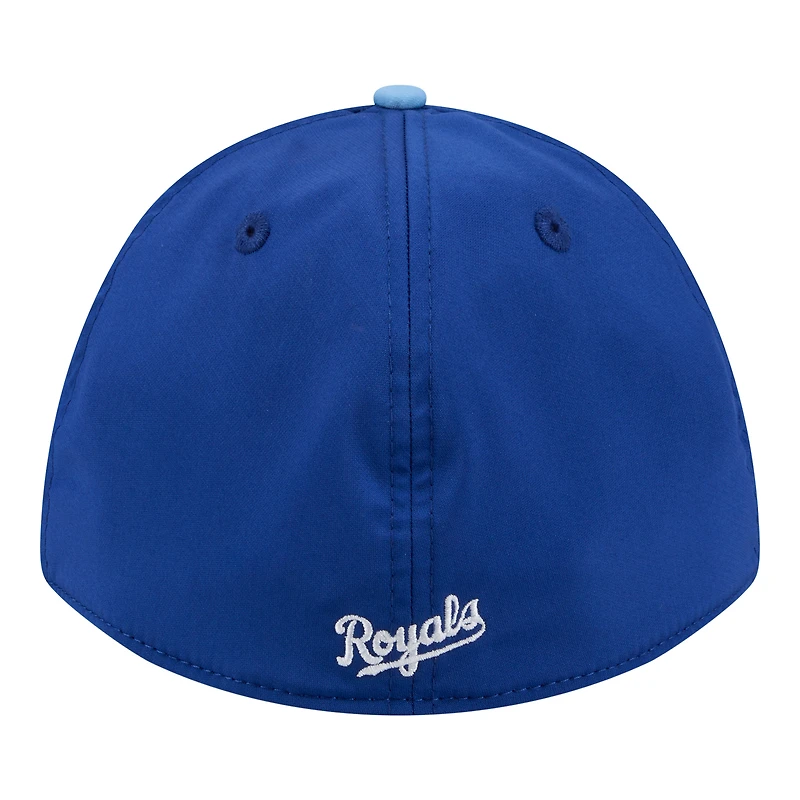 Men's New Era Royal/Light Blue Kansas City Royals Rope M-Crown A-Frame 39THIRTY Flex Hat