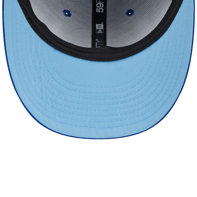 Casquette ajustée 59FIFTY Royal Kansas City Royals 2024 Clubhouse Low Profile pour hommes