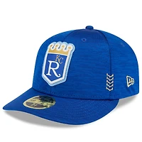 Casquette ajustée 59FIFTY Royal Kansas City Royals 2024 Clubhouse Low Profile pour hommes