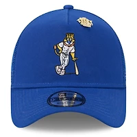 Men's New Era  Royal Kansas City Royals 2025 Big League Chew A-Frame 9FORTY Adjustable Trucker Hat