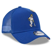 Men's New Era  Royal Kansas City Royals 2025 Big League Chew A-Frame 9FORTY Adjustable Trucker Hat