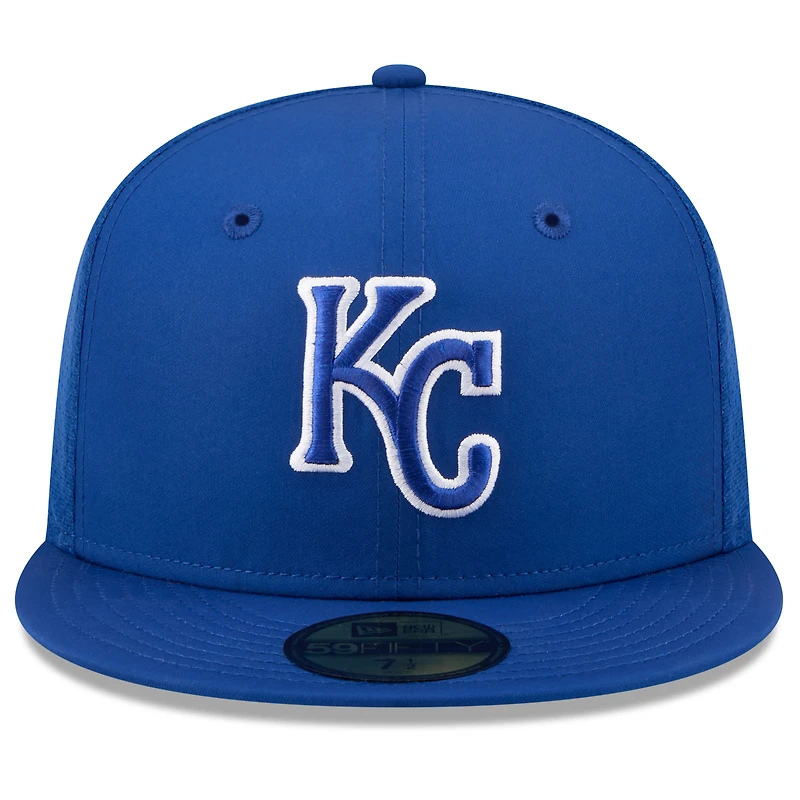 Casquette ajustée New Era Royal Kansas City Royals 2026 pour homme, modèle 59FIFTY.