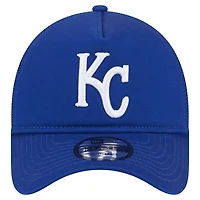 Men's New Era Royal Kansas City Royals 9FORTY A-Frame Trucker Adjustable Hat
